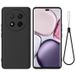 Honor Coque Honor X60 Pro/X9c/Magic7 Lite en silicone liquide avec dragonne - Noire