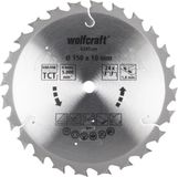 Wolfcraft Lame de scie circulaire manuelle | Pour scies circulaires manuelles sans fil | HM | Ø150 x 10mm | 1 pièce - 6345000