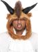 Leg Avenue Brutal Beast Hood Hommes Polyester Brun