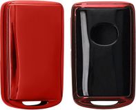 kwmobile autosleutel hoesje geschikt voor Mazda 3-Knoppen CX30 CX50 CX60 CX90 MX-30 hoes - TPU autosleutel behuizing - Beschermende auto sleutel case - Sleuteletui in hoogglans rood
