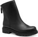 Marco Tozzi Dames Enkellaarsje 2-25417-47 Zwart Synthetisch Blokhak Ritssluiting