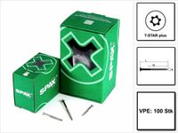 SPAX Fassadenschraube 4,5 x 70 mm Edelstahl A2 100 Stk (0467000450703) Teilgewinde Mini Linsensenkkopf Torx T-STAR Plus T15 CUT