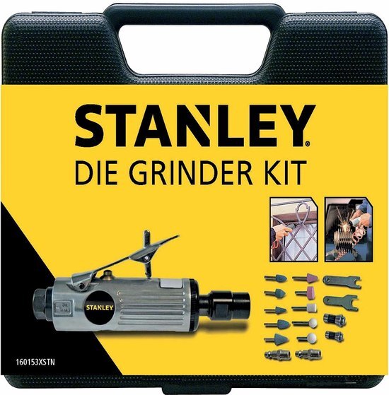 Stanley pneumatische stiftslijper + accessoires