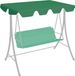 vidaXL Vervangingsluifel voor schommelbank 188/168x145/110 cm groen