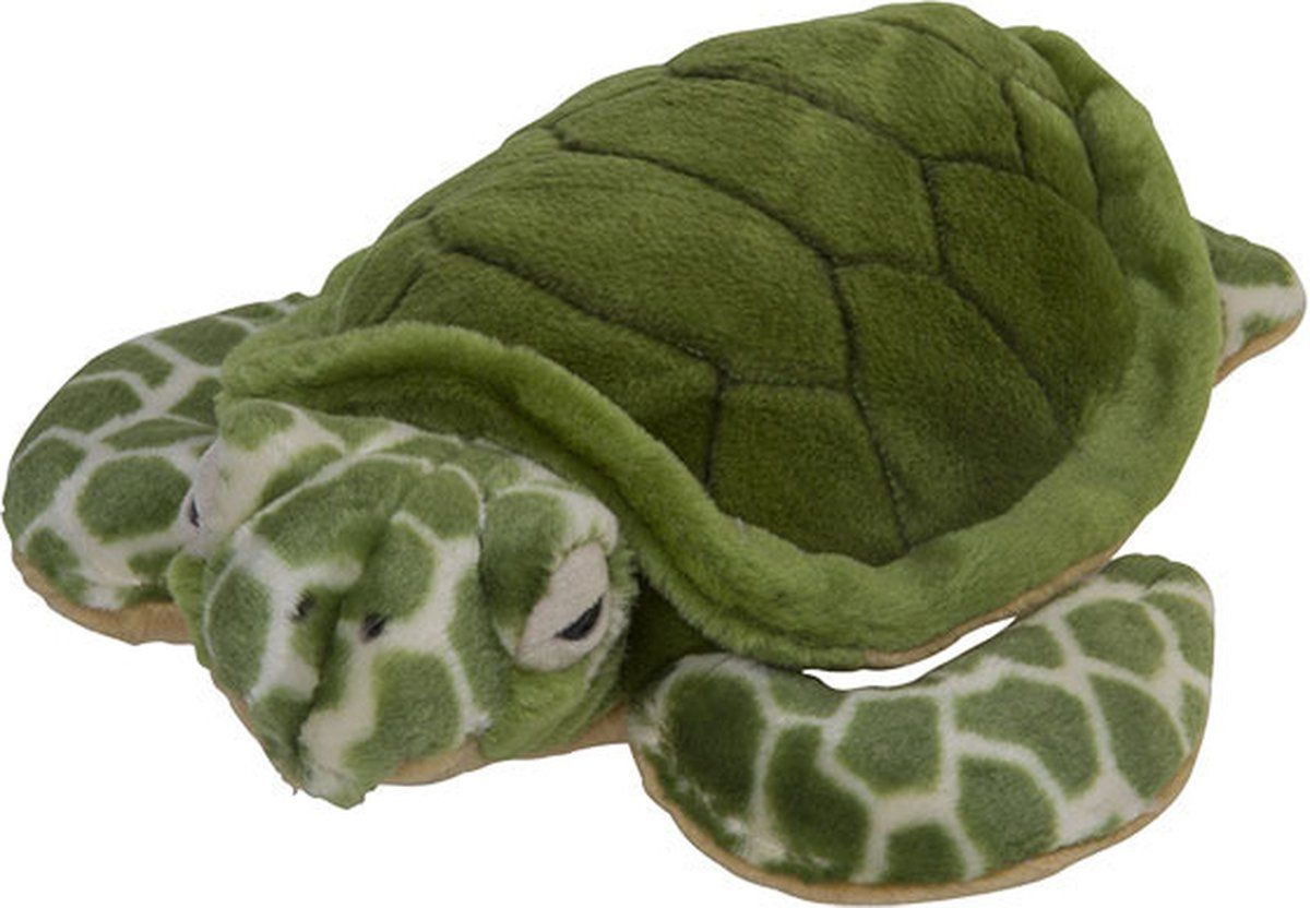 Nature Planet Pluche Karetschildpad/zeeschildpad knuffel 35 cm - Dieren speelgoed knuffels cadeau
