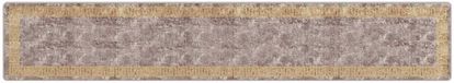 vidaXL - Runner Tapijt - MARSA - Grijs en Goud - 80 x 450 cm - Polyester en PVC