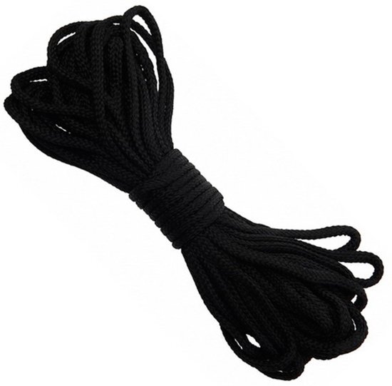 Benscore Bundel nylon touw 7mm/15mtr zwart