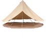VEVOR Bell Tent 7 x 3,5 m Yurttent TC Katoen en zware ijzeren palen met een PVC-grondzeil Campingtent 12-persoons familietent 12 raamgroeptent voor buitenavonturen