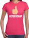 Bellatio Decorations Beterschap duim omhoog cadeau shirt fuchisa roze voor dames - beterschap kado t-shirt XS