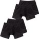 Schiesser Retro Boxer Authentic Mannen Zwart Effen 4 Stuks