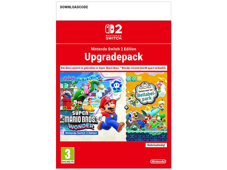 Nintendo Super Mario Bros Wonder - Nintendo Switch 2 Edition + Meetup In Bellabel Park Upgrade Pack (download Code)