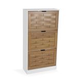 Versa Schoenenkast 3 Lades Bruin Viken, Modern, 115x60x24 cm, Spaanplaat, Bruin