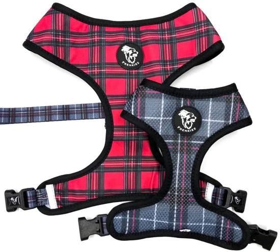 Frenkiez Reversible Harness BarkBerry red - Large