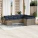 Maison Exclusive - Ensemble de jardin, composé de 10 pièces, avec coussins, gris, en polyrotin