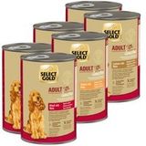 SELECT GOLD Sensitive Adult Mixpakket 6x400g Gemengd pakket 1