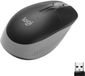 Logitech Draadloze muis, M190, optische sensor, 1000 DPI, USB, grijs