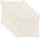 vidaXL Kussensloop 6 stuks Wit 45 x 45 cm Nep Konijnenbont