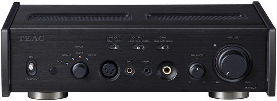 TEAC HA-507 Hoofdtelefoonversterker en Voorversterker, Zwart