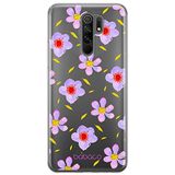 ERT GROUP mobiel telefoonhoesje voor Xiaomi REDMI 9 origineel en officieel erkend Babaco patroon Flowers 022 optimaal aangepast aan de vorm van de mobiele telefoon, gedeeltelijk bedrukt