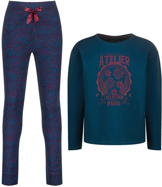 Vingino Wayra Kinder Pyjamaset - Petrol blue