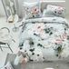 Bedrukt DESIGNERS GUILD Peonia Grande Dekbedovertrek Katoen Satijn Print Grijs 260 x 240 cm