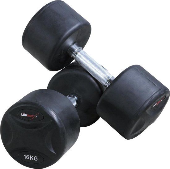 FIXED DUMBBELLSET 22KG - Zwart - 2 stuks