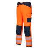 Portwest PW340 PW3 Hi-Vis Broek 10 Zakken Hoge Zichtbaarheid Lichtgewicht | Oranje/Marineblauw, EN ISO 20471 Klasse 2, EN 14404, Normale Pasvorm, Duurzaam Polyester/Katoenen Doek, 10 Opbergzakken, Bouw