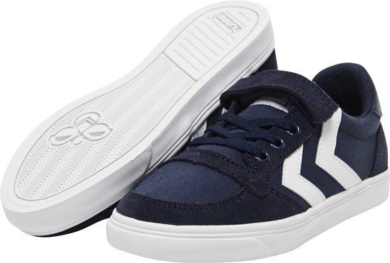 Hummel Kinder Sneaker Slimmer Stadil Low Jr Dress Blue - Maat 32