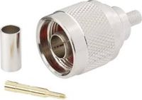 BKL Electronic 0404074 N-connector Stekker, recht 50 Ω 1 stuk(s)