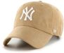 47brand New York Yankees honkicap MLB Ballpark Clean Up kaki/Groen One size