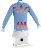 CLEANmaxx Kledingstomer automatische overhemdstrijker met stoomfunctie inclusief broekopzetstuk | Innovatieve strijker voor overhemden & blouses, strijkautomaat | Zachter dan wasdroger en strijkijzer