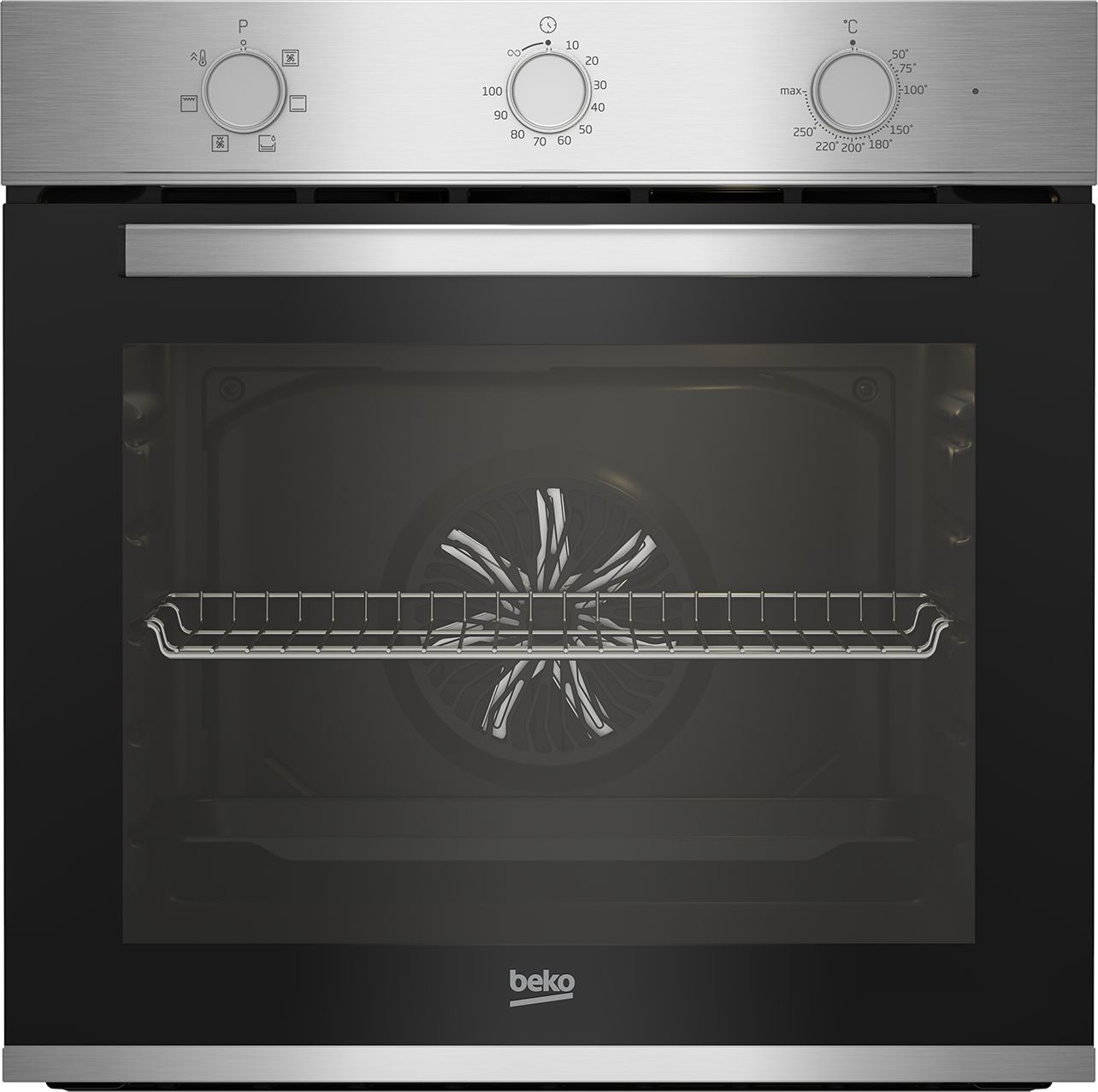 Beko BBIE12100XD - Inbouw oven - 66L - Zwart/RVS