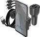 Avizar, Adaptateur de voiture avec port de chargement USB-C + câble 3-en-1 + support de téléphone, noir