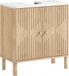 HOMCOM meuble de salle de bain MDF 60x30x63cm chêne
