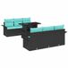 vidaXL Tuin Sofa Set 7 st Zwart Poly Rattan