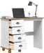 ASKIM Bureau Blanc 95 x 40 x 75 cm Pin massif
