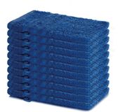 Lavea® Set van 10 washandjes 15x21 cm van 100% katoen badstof – Koningsblauw