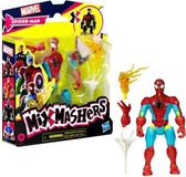 Spider-Man MixMashers figurine, 12 cm, personnalisable, avec accessoires, jouet adapté aux enfants à partir de 4 ans