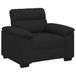 vidaXL Fauteuil Zwart Stof 100x81x84 cm