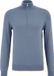 WE Fashion Heren trui met rits - Katoen/Polyamide - Maat M - Grijsblauw