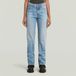 G-Star Iggie Straight Wmn Dames Jeans 29/32 Vintage Stratus Blue Katoen
