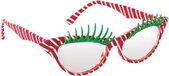Amscan Kerstbril - Rood/Wit/Groen - One-size
