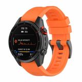 By Qubix Qubix - Siliconen sportbandje - Oranje - 26mm Quickfit - Geschikt voor Garmin Tactix 8 - 51mm