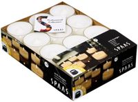 Spaas Theelichten Maxi Wit 10 Branduren - 4 x 24 stuks