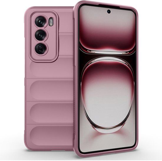 imoshion EasyGrip Backcover - Geschikt voor Oppo Reno 12 Pro - Paars