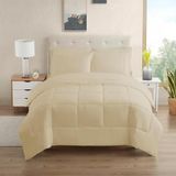 Sweet Home Collection Ultra Soft Down Alternatieve Set & Luxe Lakens, Polyester, Beige, Volledig