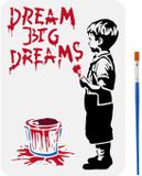 Non-branded artist stencil - Banksy graffiti design - 21 x 29.7 cm