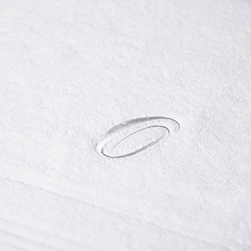 Caleffi Handdoek met gastendoekje van katoen, wit geborduurd, 68217 - 8000842682176