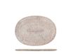H&H Sottopentola Ovale In Rattan Bianco Cm 24X17,5