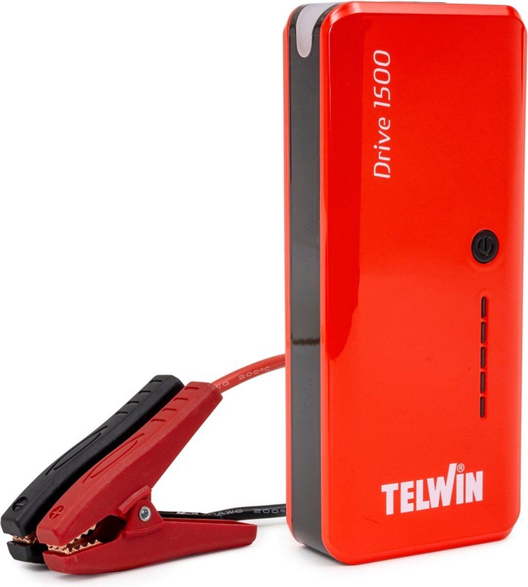 TELWIN - DRIVE 1500 12V Jumpstarter en Powerbank met LED zaklamp en USB C snelladen